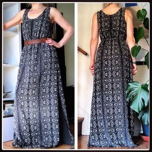 Madewell Abstract Gothic Lace Print Maxi Dress 0